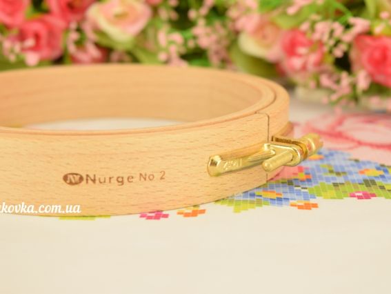 120-2 Nurge П'яльця дерев'яні з гвинтом, д=130мм, висота обідка 24мм