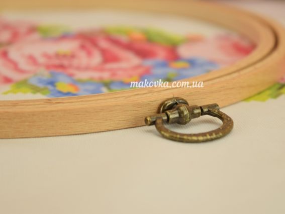 220-4 Nurge п'яльці-рамка круглі з дерева з підвісом д=190мм, товщина 8мм