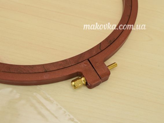 170-1 Nurge Пяльцы для вышивания круглые пластиковые с винтом, д=177мм, толщина 7