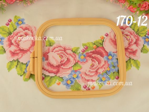Nurge 170-12 (№2) Пяльці для вишивання пластикові прямокутні, 14,5х16,5см