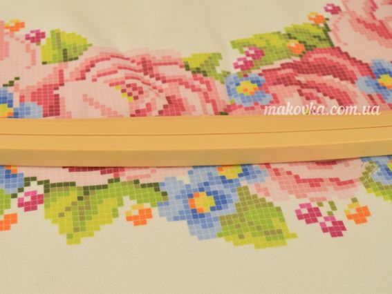 Пяльцы для вышивания квадрат 170-12 (№2)  Nurge пластиковые с винтом, 14,5х16,5см