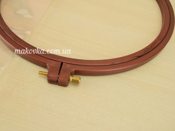 170-2 Nurge Пяльци для вишивання круглі пластикові з гвинтом, д = 228мм, товщина 9