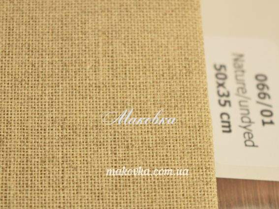 Тканина рівномірна Permin 066/01 Nature (undyed), 100% Лен, 50х35см натуральна, нефарбована Тканина рівномірна Permin 066/01 Nature (undyed), 100% Лен, 50х35см натуральна, нефарбована