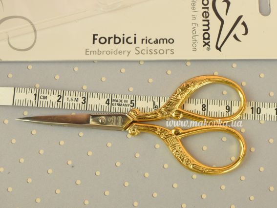 Ножиці для обрізки ниток Premax 10340 маленькі позолочені V11160312D 3 1-2