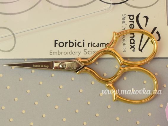 Ножницы Premax 10373 маленькие позолоченные для вышивки V11240312D 3 1-2 Ножницы Premax 10373 маленькие позолоченные для вышивки V11240312D 3 1-2