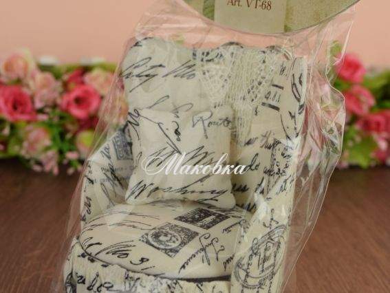 Подарочный набор VintagE Старинное кресло - игольница и ножницы VT-68 РТО (белый) Подарочный набор VintagE Старинное кресло - игольница и ножницы VT-68 РТО (белый)