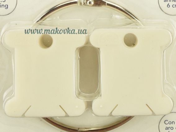 DMC  6105/12 Бобины (шпули) для намотки и хранения мулине пластиковые 28 шт и металлическое кольцо-держатель