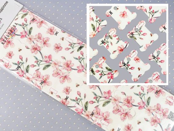 Бобіни (шпулі) для муліне картонні Квітуча магнолія, БК-03 Кольорова