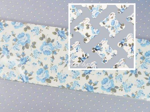 Бобіни (шпулі) для муліне картонні Блакитна троянда, БК-05 Кольорова