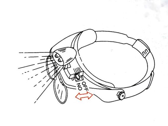 Лупа MG-14 з підсвічуванням та кріпленням на голову