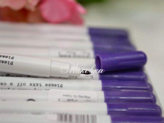 Маркер по ткани самоисчезающий  Adger, фиолетовый AG-01 Маркер по ткани самоисчезающий  Adger, фиолетовый AG-01