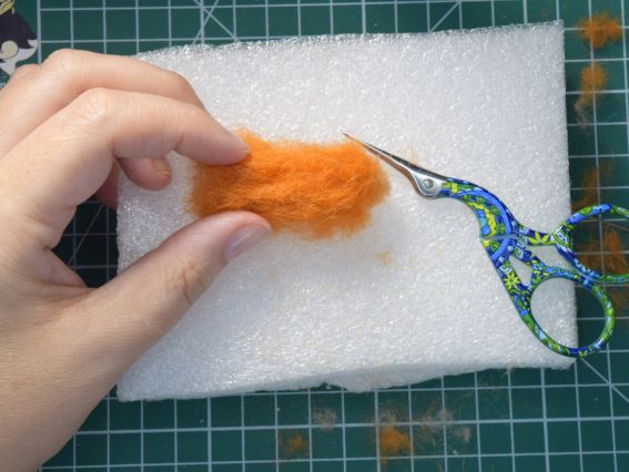 Ножницы для обрезки ниток  Цапельки с рисунком сине-зеленые, длина 9,4 см,