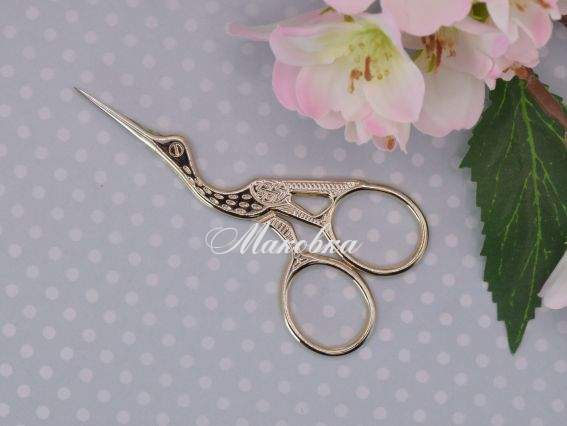 Ножницы Цапельки Золотистые,  9,4 см,