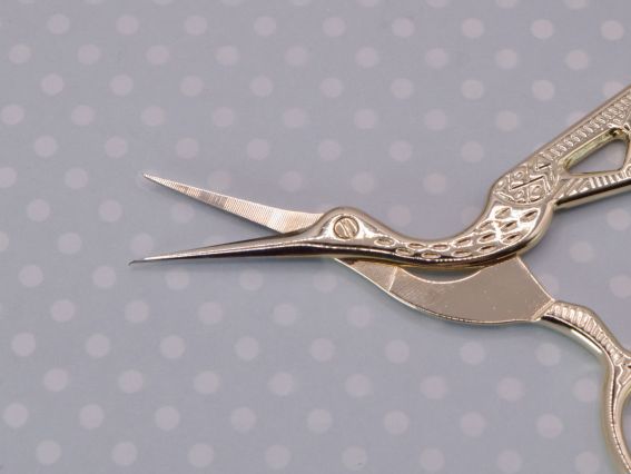 Ножиці для обрізки ниток Чапельки Золотисті , довжина 9,4 см, 