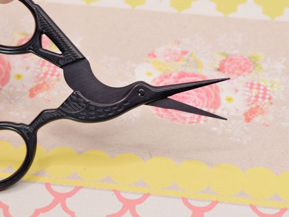 Ножиці для обрізки ниток Чапельки чорні, довжина 9,4 см, 