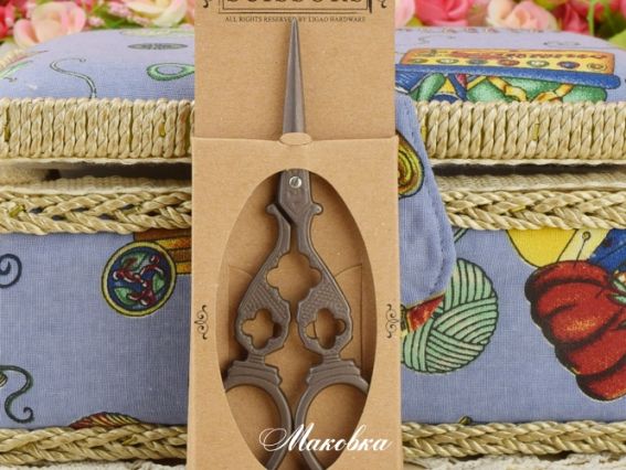 Ножиці для рукоділля Чудернацькі, довжина 12 см, FEIBO, чорні