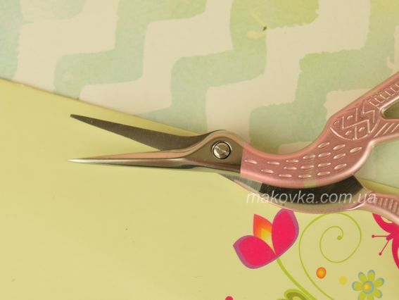 Ножиці Цапелки рожеві для підрізання ниток 9 см FEIBO F180