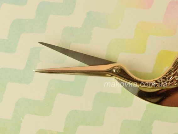 Ножиці Цапелки золоті для підрізання ниток 13 см FEIBO F203