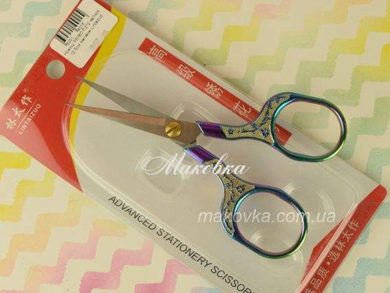 Ножницы FEIBO F212 для рукоделия 12,5 см цветочный меланж