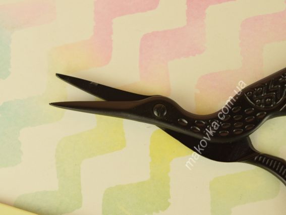 Ножиці Цапелки чорні для підрізання ниток 9 см FEIBO F123