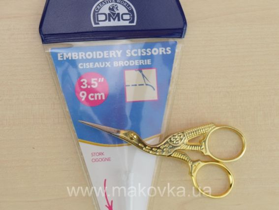 Ножницы для обрезки нитей Цапельки 9 см, в чехле, U1036 DMC