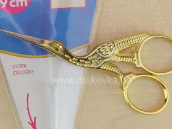 Ножницы Цапельки  для обрезки нитей , длина 9 см, в чехле, U1036 DMC