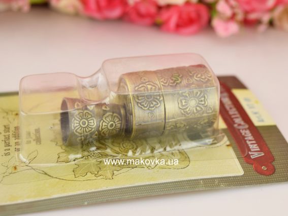 Винтажный Наперсток с футляром (бронза), VT-09, РТО Винтажный Наперсток с футляром (бронза), VT-09, РТО