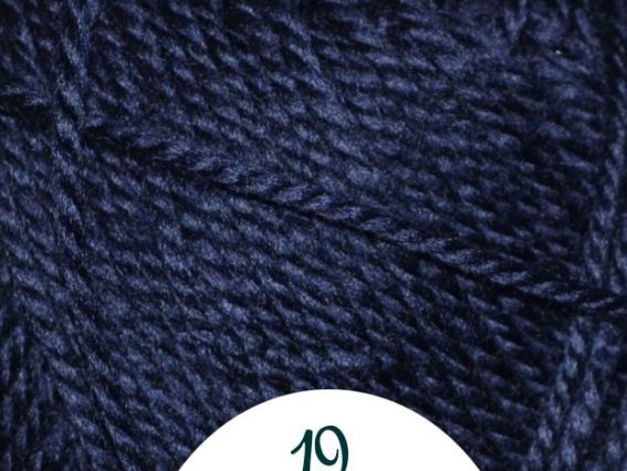 Dora Madame Tricote пряжа 019 т.синий