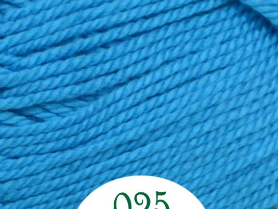 Dora Madame Tricote пряжа 025 ярко голубой