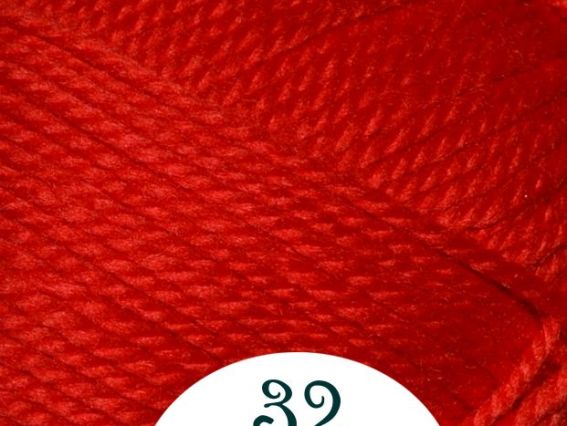 Dora Madame Tricote пряжа 032 яркий красный