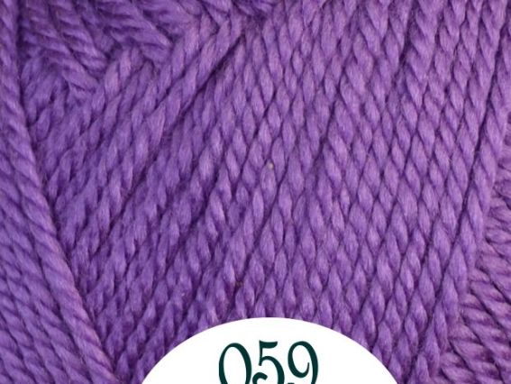 Dora Madame Tricote пряжа 059 темно-сиреневый