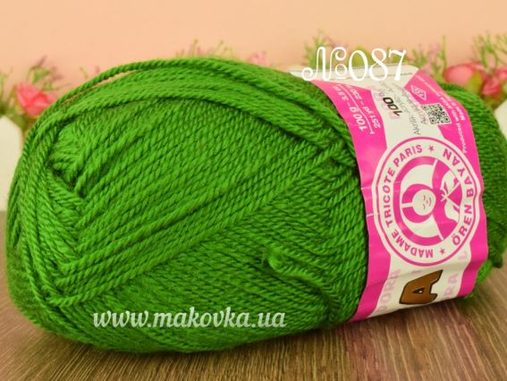 Dora Madame Tricote пряжа 087 зеленый