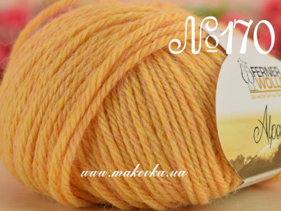 Alpaca Ferner Wolle 170 светло-желтый (желтый с розовым)