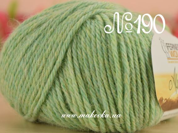 Alpaca Ferner Wolle 190 бледно-салатовый (салатовый с желтым)