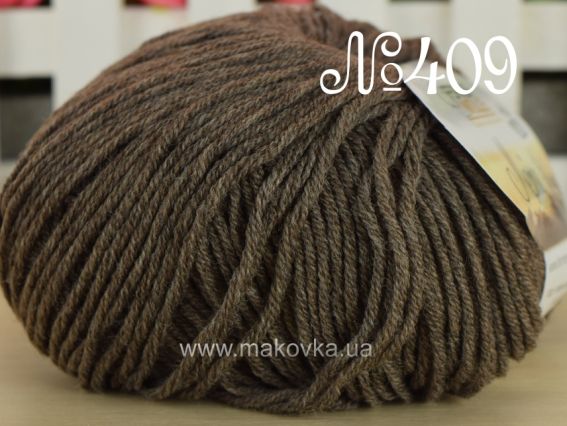 Merino 160 Ferner Wolle 409 серовато-коричневая