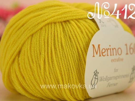 Merino 160 Ferner Wolle 412 желтый