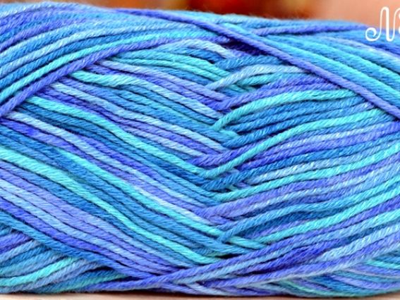 Bamboo Jazz MULTI Fibranatura пряжа 305 синий, голубой, бирюзовый