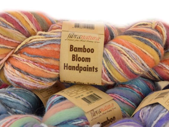 Дизайнерська пряжа Фібранатура Бамбі Блум Хендпентс нитка Fibranatura Bamboo Bloom Handpaints