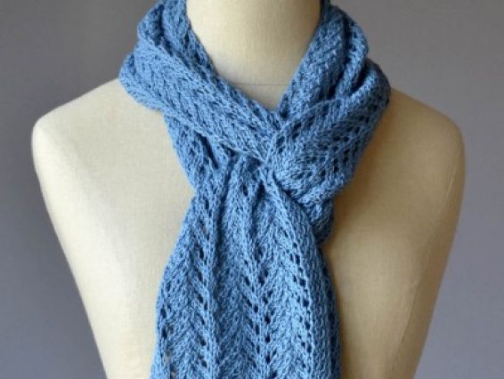 Шарфик, 2 мотка из пряжи Cotton True Sport 