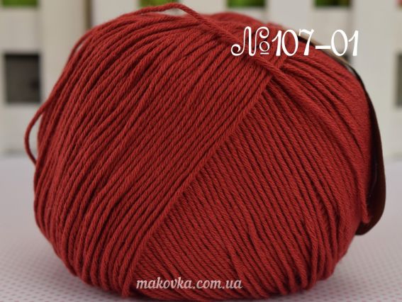 Cotton True Sport Fibranatura пряжа 107-01 гнилая вишня
