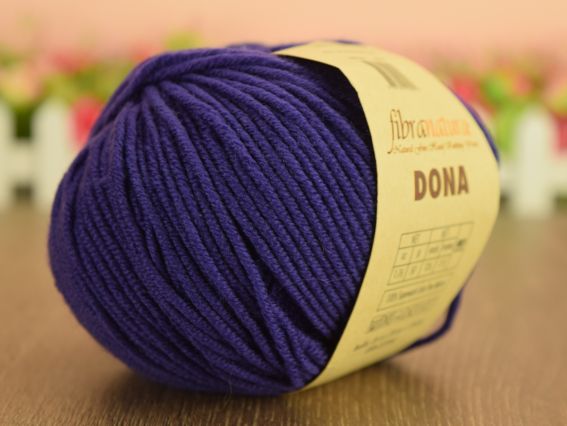 DONA Fibranatura мериносова пряжа 106-18 фіолетовий