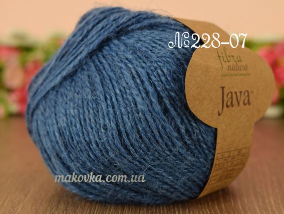 JAVA Fibranatura нитки  228-07 син.джинс