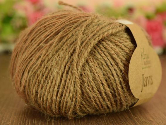 JAVA Fibranatura нитки  228-02 кофейный