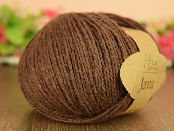 JAVA Fibranatura нитки  228-03 коричневый