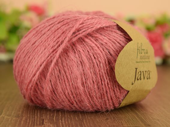 JAVA Fibranatura нитки  228-06 розовый