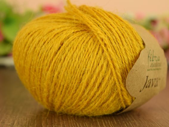 JAVA Fibranatura нитки  228-08 гірчічний