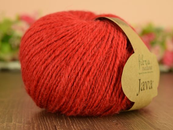 JAVA Fibranatura нитки  228-09 червоний