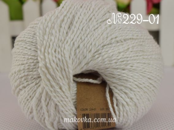 Papyrus Fibranatura нитки для в'язання 229-01 білий