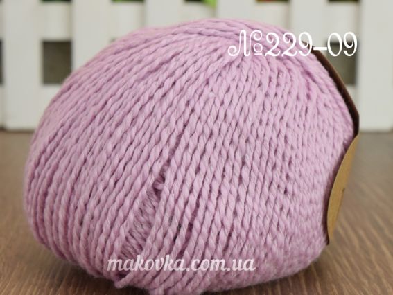 Papyrus Fibranatura нитки для в'язання 229-09 розово-сиреневый светлый