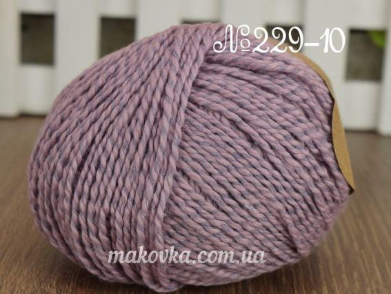 Papyrus Fibranatura нитки для в'язання 229-10 розово-сиреневый приглушенный